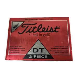 Titleist DT 2-Piece #1 Golf Balls ~ One Dozen ~ NEW ~ Unopened ~ Sponsor Logo
